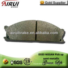 D333 OE quality Nissan pick up semi-metallic brake shoe